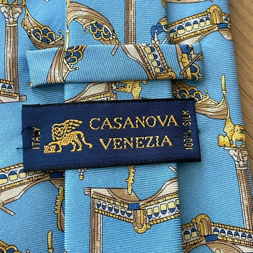 New! CASANOVA VENEZIA SILK TIE